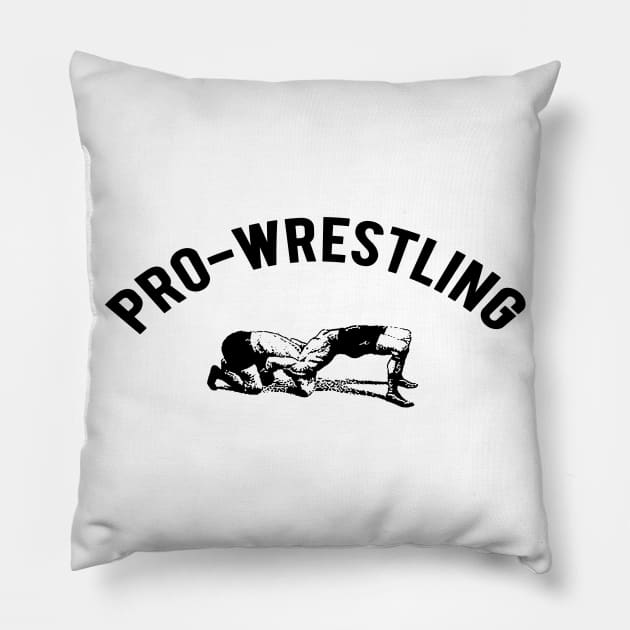 Pro-Wrestling Pillow by BigOrangeShirtShop