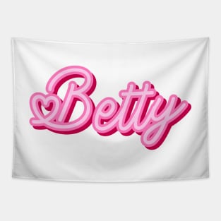 Betty name pink heart Tapestry