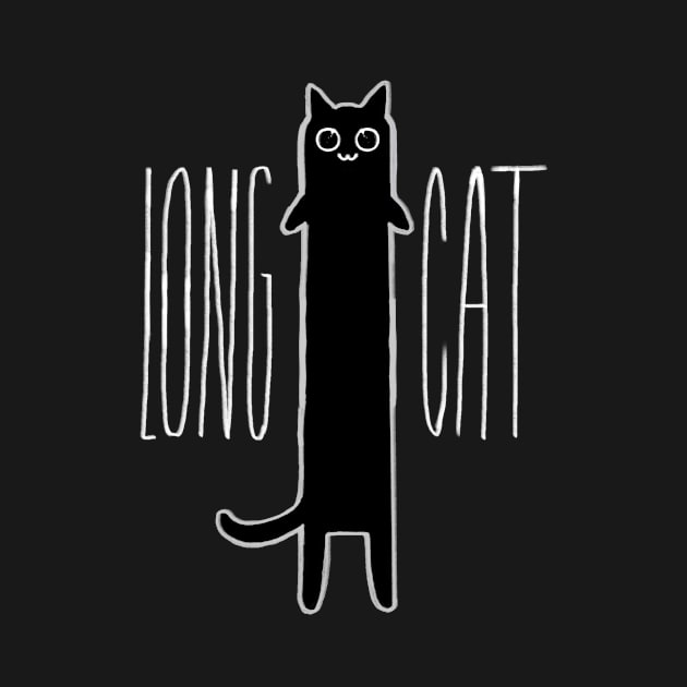 Long Cat Funny Kitten Design For Cat Lovers by Gravemud