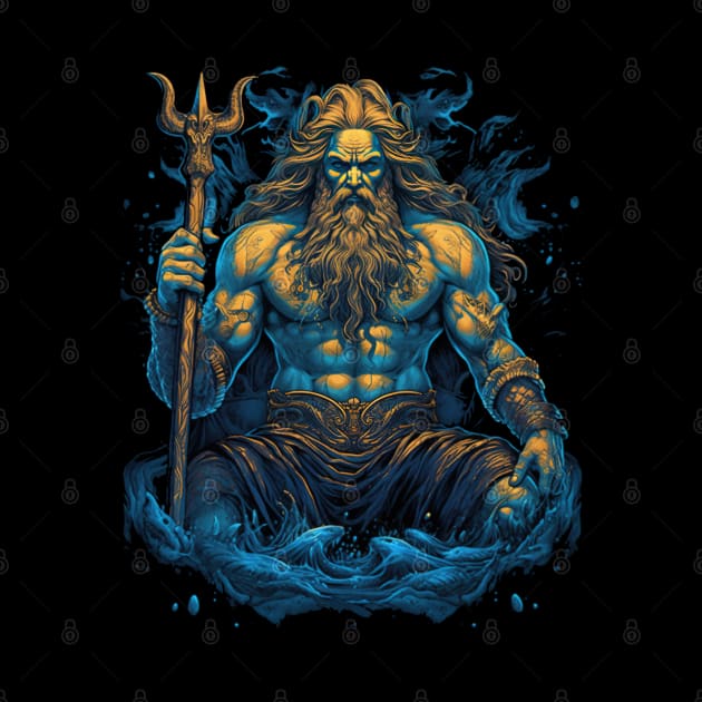 Poseidon Greek God of the Seas by Kawaii Cuties