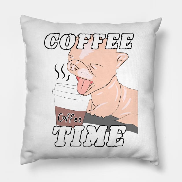 Coffee time Pillow by Grafititee