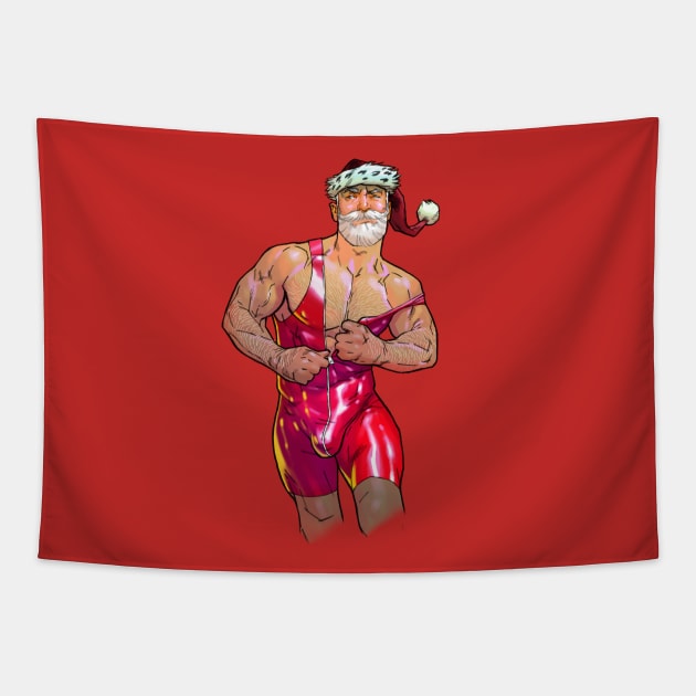 Latex Santa Tapestry by AdamGraphite