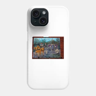 Horse And Carriage Mural Phone Case