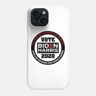 Vote Biden Harris 2020 - in Black and Red Phone Case