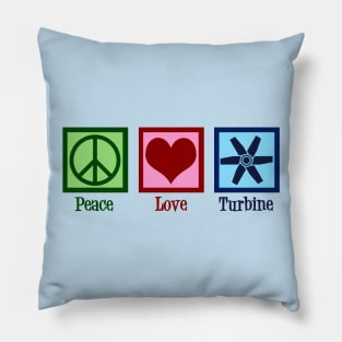 Peace Love Turbine Pillow