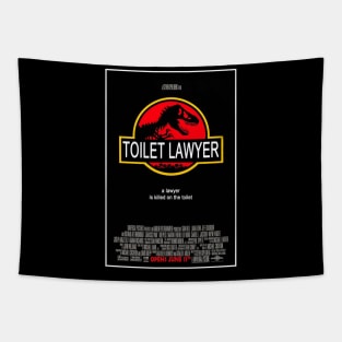 Jurassic Toilet Lawyer Tapestry