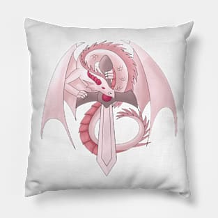 Ruby Sword Dragon Pillow