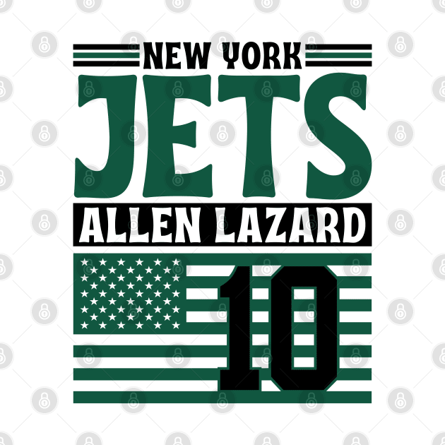 New York Jets Lazard 10 American Flag Football by Astronaut.co