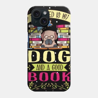 Book Lovers T Shirt library dog gift Phone Case