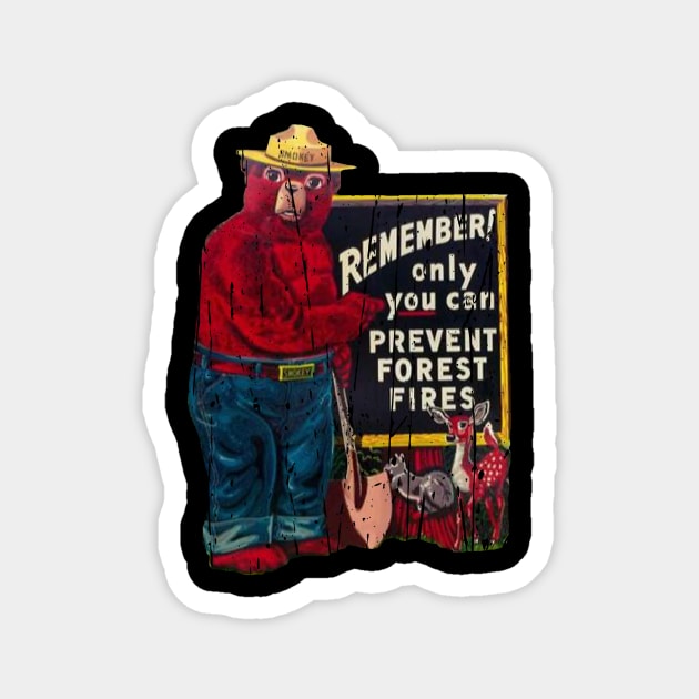 SMOKEY THE BEAR Magnet by Cult Classics