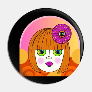 Yayoi Kusama Dollface Arch Pin