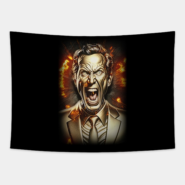 Untethered Golden God Tapestry by 3Zetas Designs