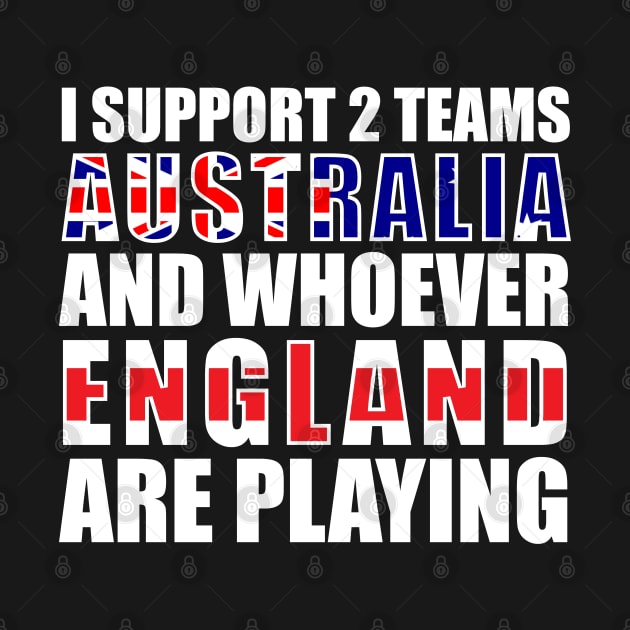 Australia Sports Supporter England Joke Funny by BraaiNinja