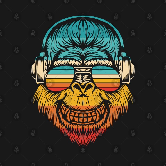 Monkey Music Retro by Rise And Design