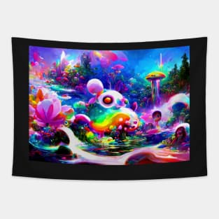Color Globs | Mermaid Den Tapestry