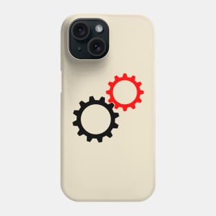 Red and black Gears Phone Case