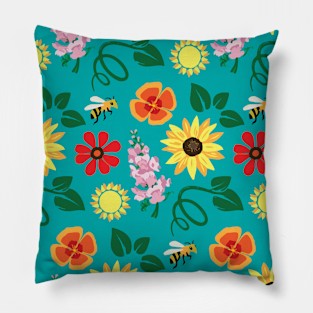 Floral Pattern Design Pillow