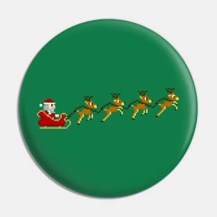 8-bit Santa Claus Pin