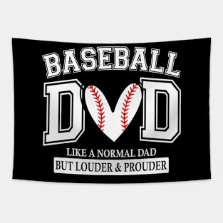 Baseball Dad Like A Normal Dad But Louder And Prouder Tapestry