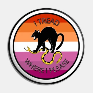 Don't Tread on Me - Lesbian Pin