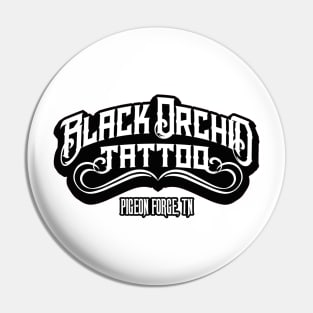 Black orchid tattoo Pin