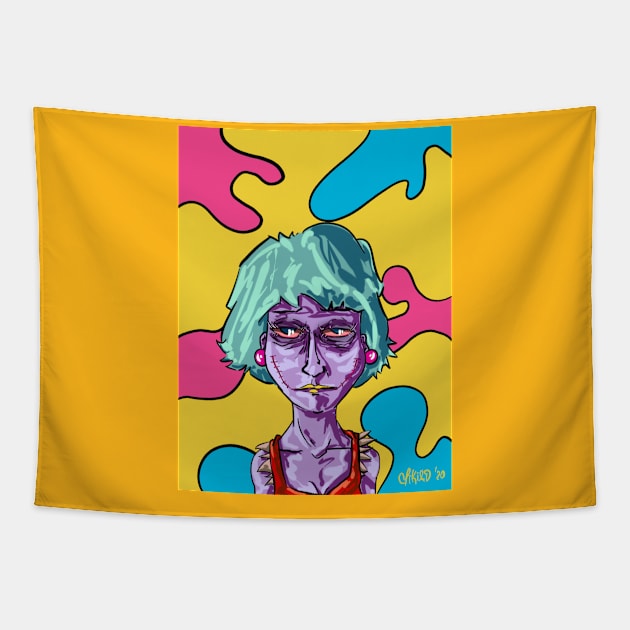 "Sabrina" FACES COLLECTION Tapestry by mikiad