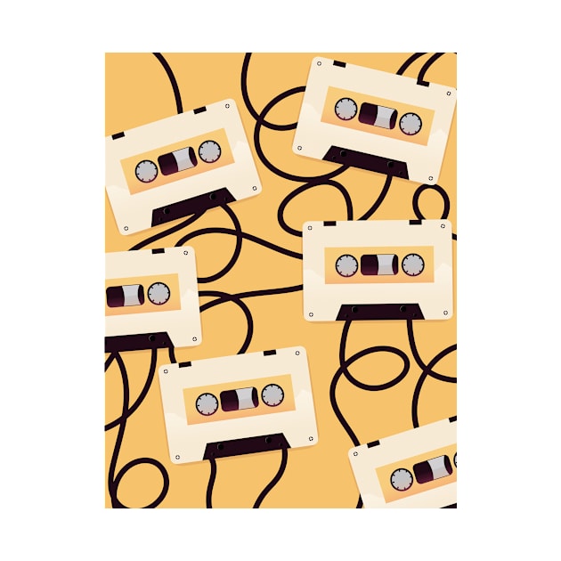 1980s casette tape pattern. by nickemporium1