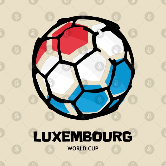 Luxembourg Football Country Flag by KewaleeTee