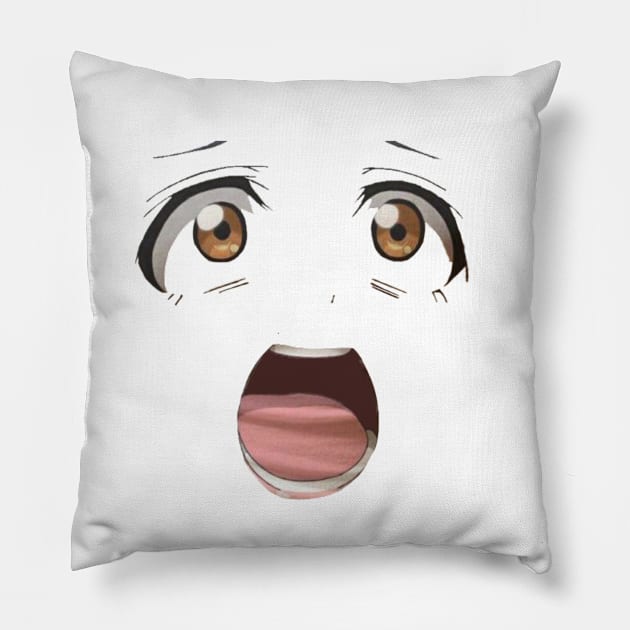 Surprised/Shocked face Pillow by Mikus