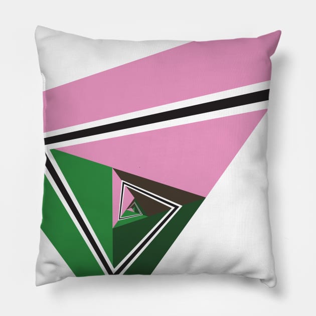 Golden Triangle 1-2 Pillow by cactusjoe