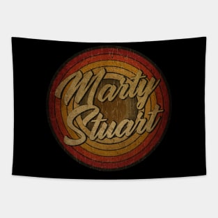 Marty Stuart text, vintage, retro, faded, metal, Tapestry