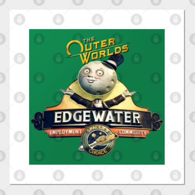 The Outer Worlds Edge Water Logo The Outer Worlds Posters