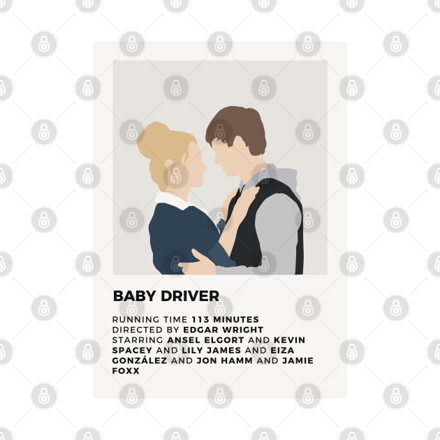 Baby Driver Minimalist Poster by honeydesigns