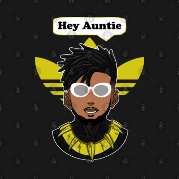 Discover Killmonger - Hey Auntie - Black Panther - Black Panther - T-Shirt