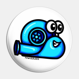 Turbo Snail (Version 1) - Electric Blue Pin