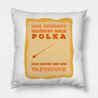 Polkadirigent Orange Pillow