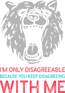 I'm Only Disagreeable Because You Keep Disagreeing With Me Magnet