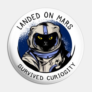 funny cat – Astrocat – Curiosity Pin