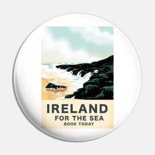 Ireland "For the Sea" vintage travel poster Pin