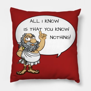 socrates caricature Pillow