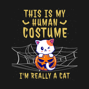 This is my human costume i'm really a cat T-Shirt
