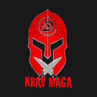 Krav Maga Gladiator Helmet & Knifes T-Shirt