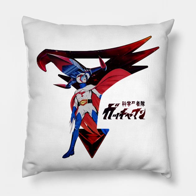 Gatchaman's iconic 3D space logo 1 version Pillow by unknow user