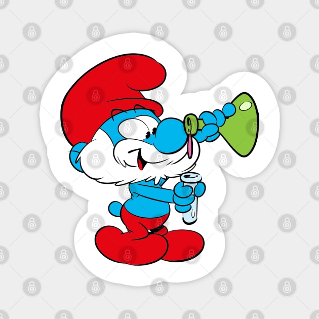 Papa smurf Magnet by FanartFromDenisGoulet