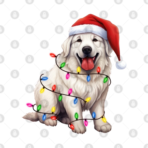 Christmas Great Pyrenees by Chromatic Fusion Studio