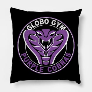 Globo Gym Purple Cobras - vintage logo Pillow