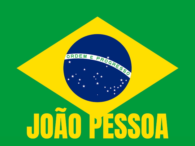 João Pessoa City in Brazilian Flag Kids T-Shirt by aybe7elf