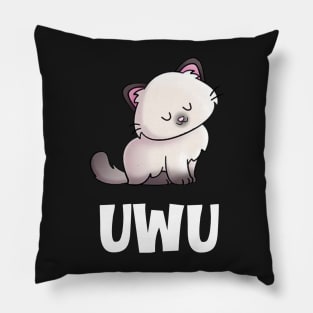 uWu Kawaii Kitty Pillow