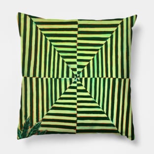 Trippy Weed Leaf Pillow