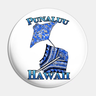 Punaluu Vacation Tribal Stingrays Pin